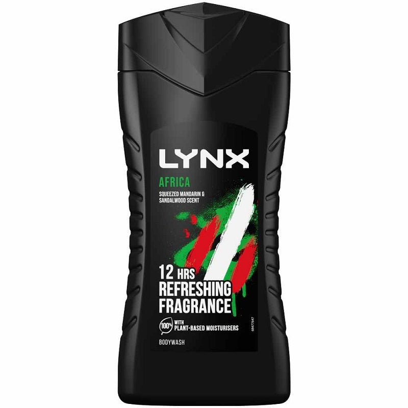 6 x Lynx Shower Gel Africa 225 Ml