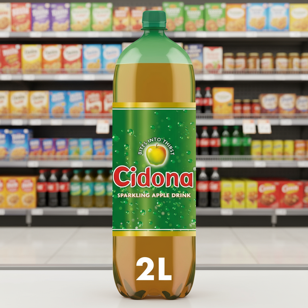 4 x Cidona Sparkling Apple Drink 2 Litres