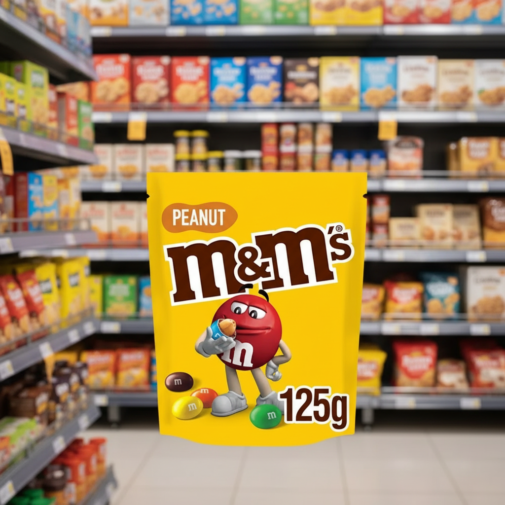 12 x M&M's Peanut Chocolate Pouch Bag 125G