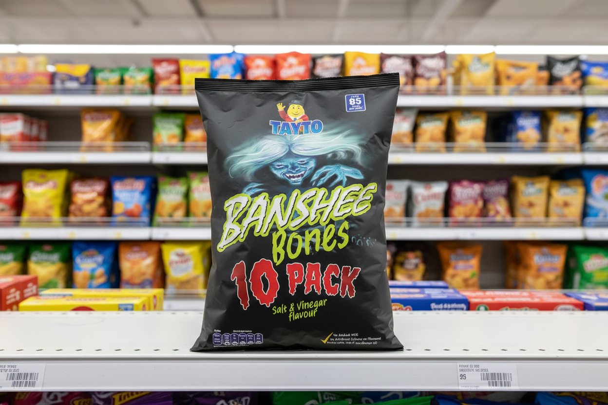 10 x Tayto Banshee Bones Salt & Vinegar Flavour 10 X 17G
