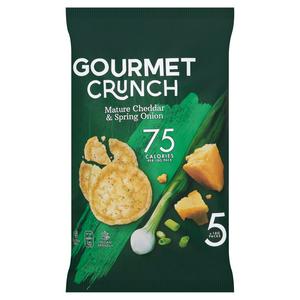 6 x Gourmet Crunch Cheddar & Spring Onion 5pk - 5X18GM