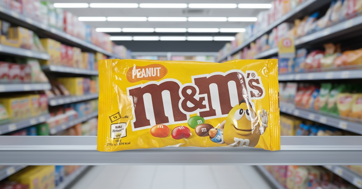 24 x M&M's Crunchy Peanut & Milk Chocolate Bar 45G