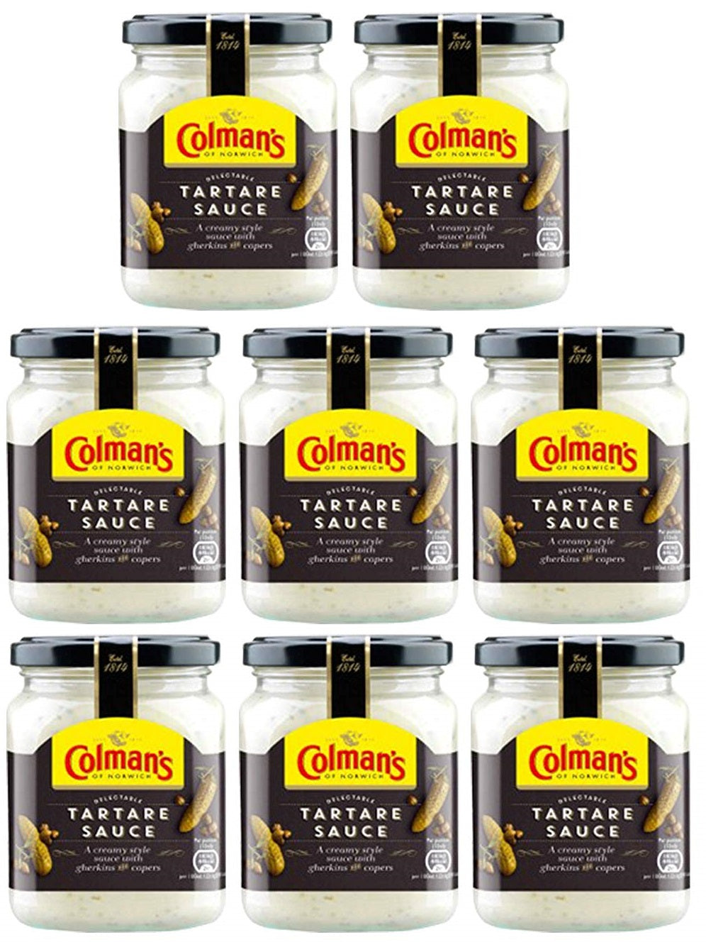 8 x Colman's Sauce Tartare 144 G