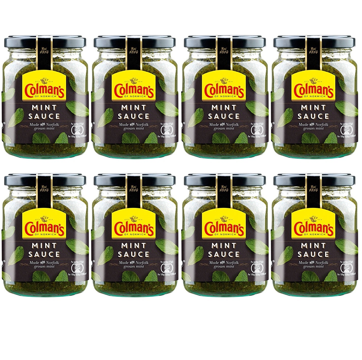 8 x Colman's Sauce Mint 165 G