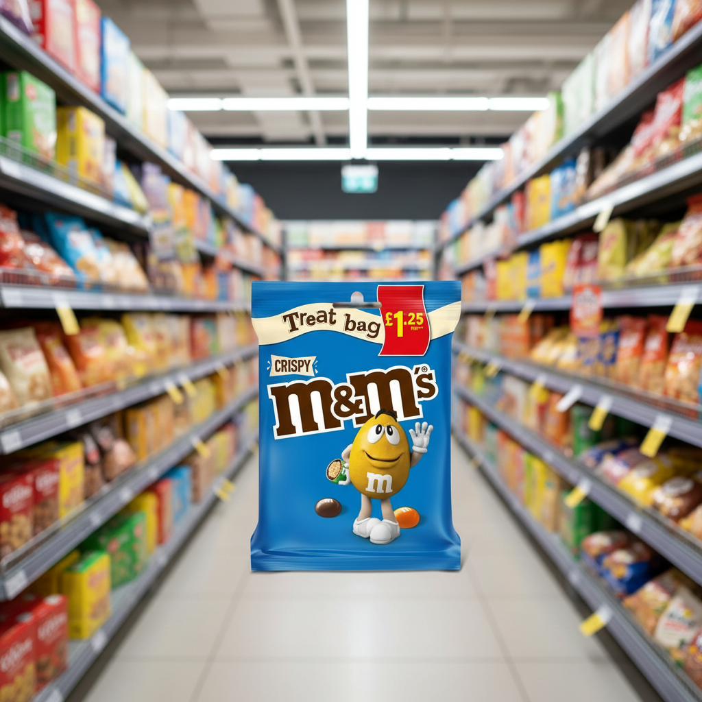 16 x M&m's Crispy Treat Bag - 77GM