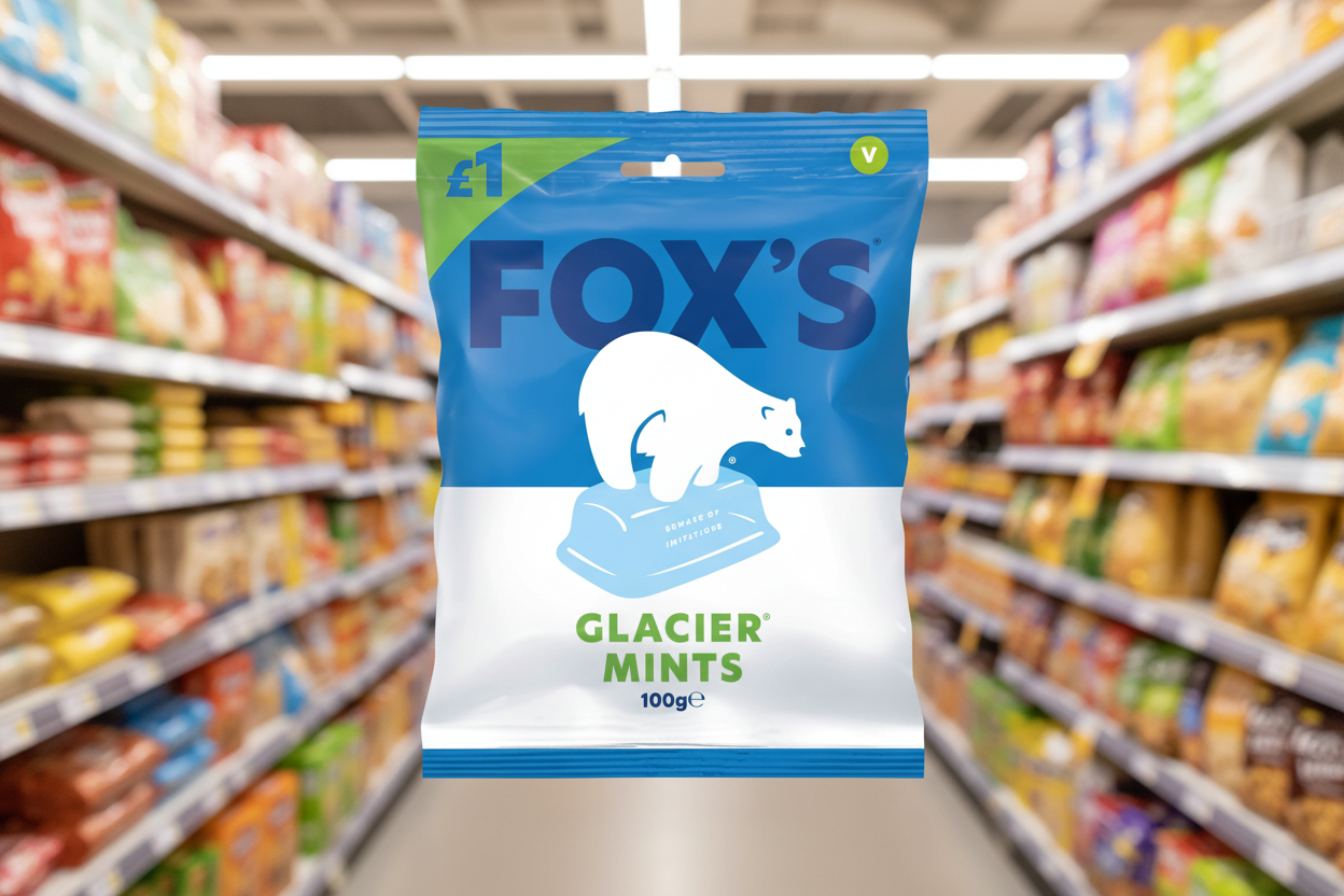 12 x Foxs Glacier Mints 100Gm