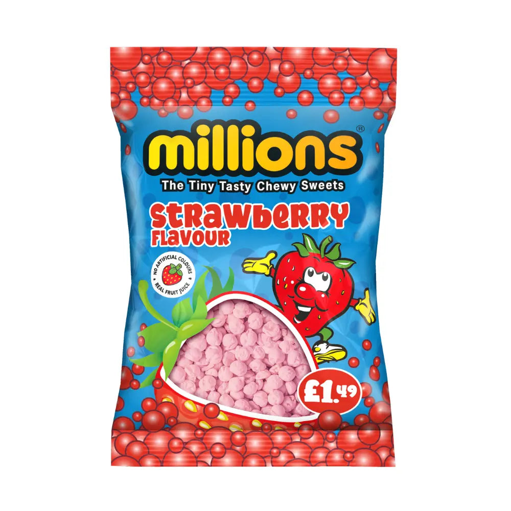 12 x Millions Strawberry Bag - 110GM