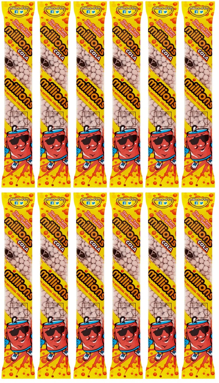 12 x Millions Tubes Cola - 55GM