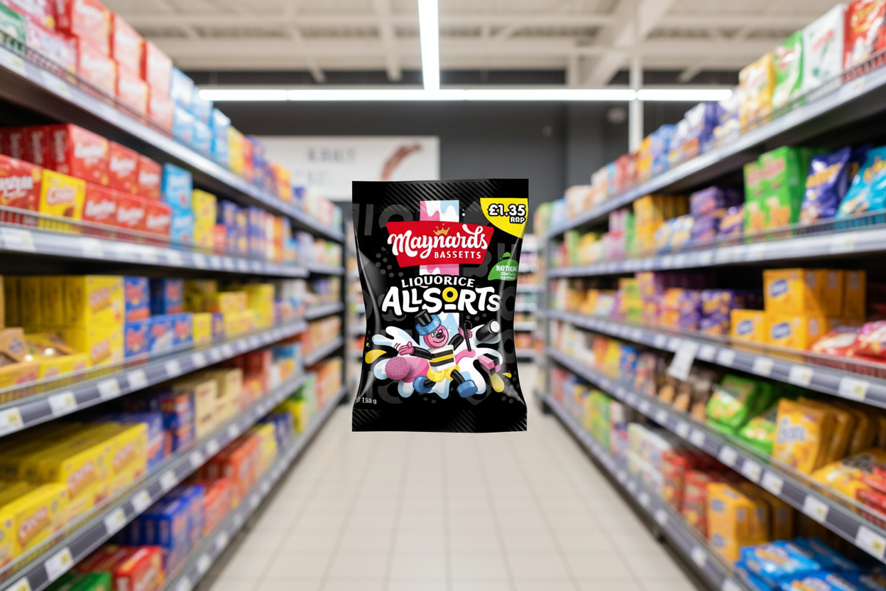 10 x Maynards Bassetts Liquorice Allsorts Sweets Bag 130G