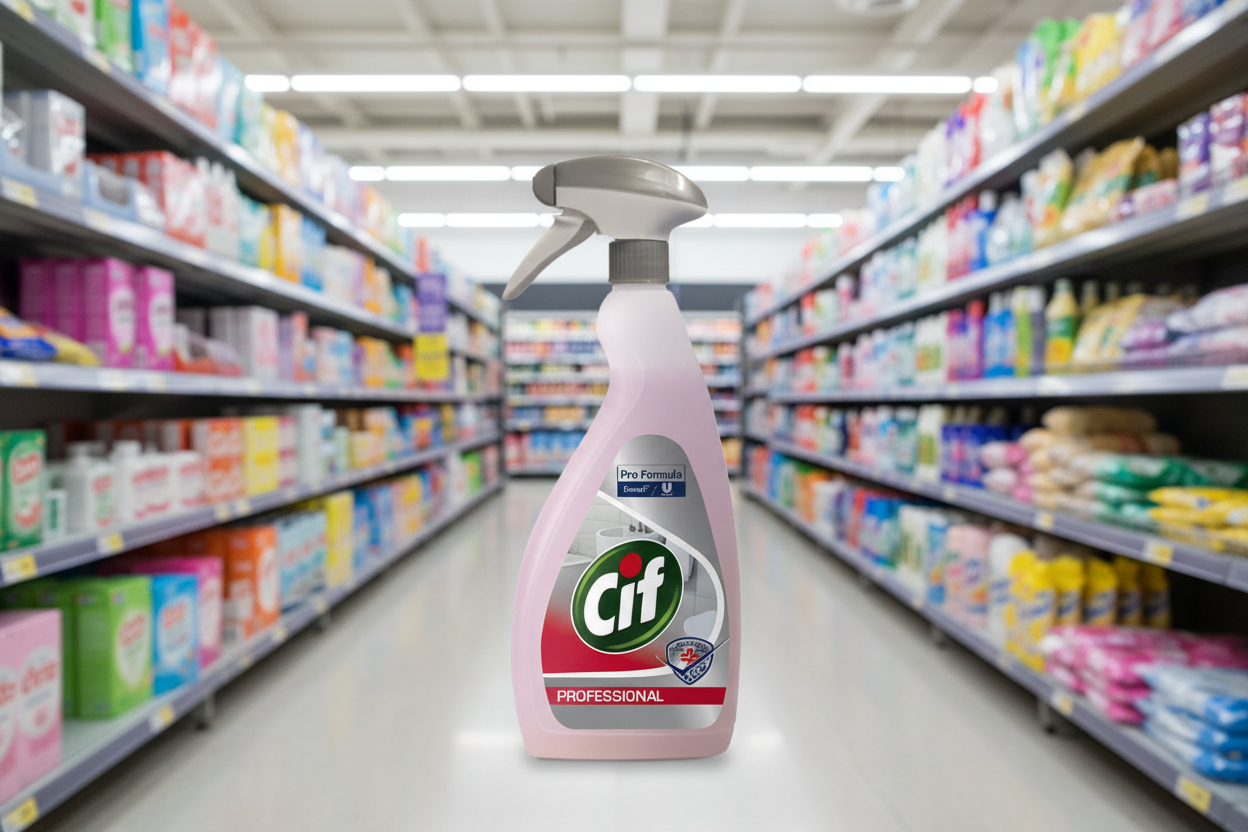 6 x Cif 4In1 Washroom Spray 750Ml