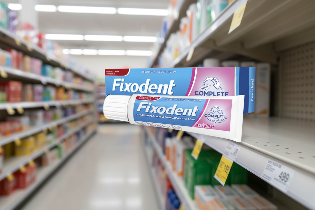 12 x Fixodent Complete Denture Adhesive 40G Original