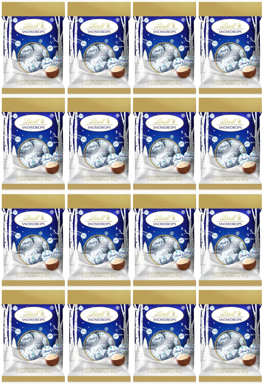 16 x Lindt Snowballs Milk Bag - 70GM