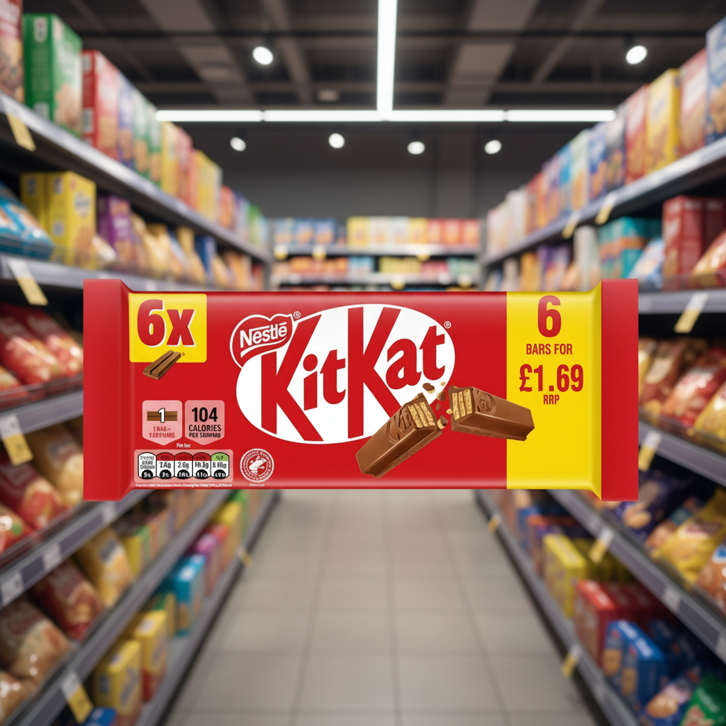 18 x Kit Kat 2 Finger Milk Chocolate 6 Pack - 6PK