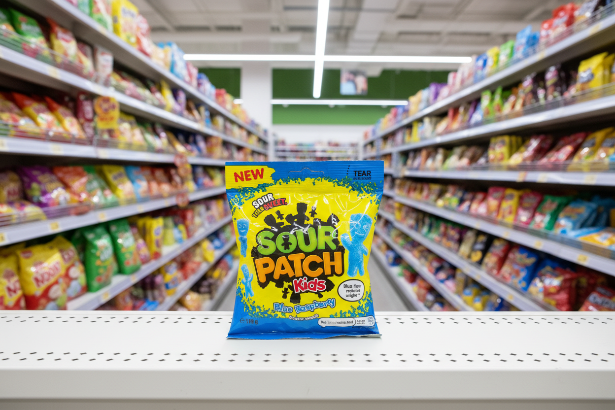 10 x Sour Patch Blue Raspberry Bag - 130GM