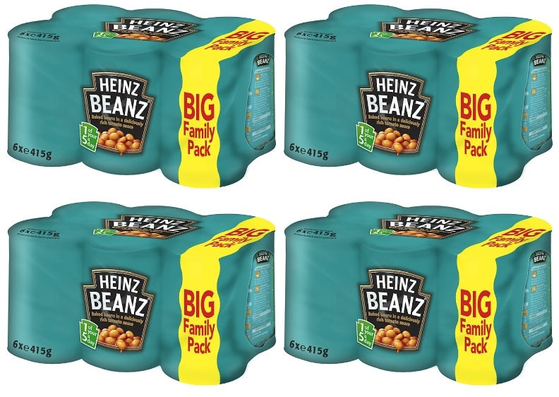 4 x Heinz Baked Beans 6Pk - 415G
