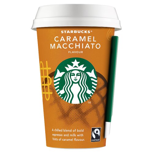 10 x Starbucks Caramel Macchiato Flavour Chilled Coffee 220Ml