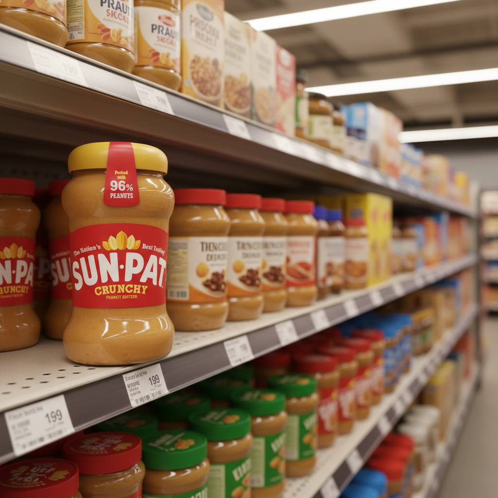 6 x Sun-Pat Crunchy Peanut Butter 400G