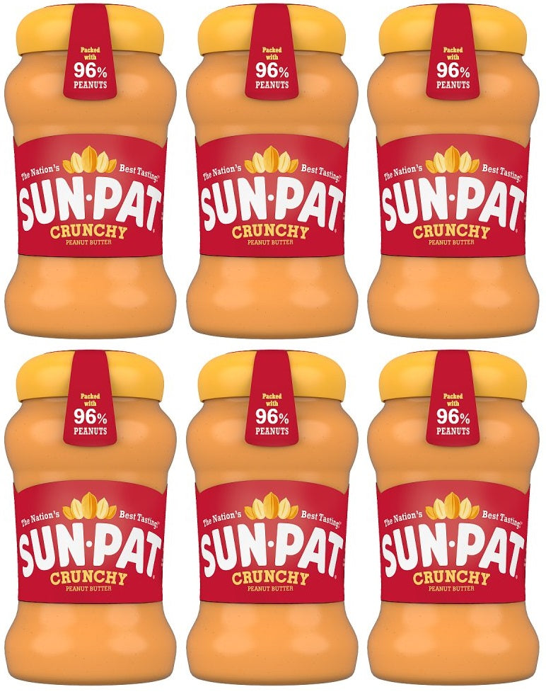 6 x Sun-Pat Crunchy Peanut Butter 400G
