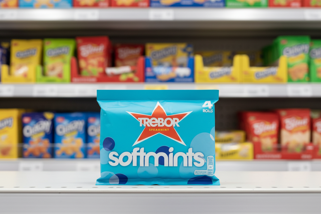 18 x Trebor Softmints Spearmint Mints 4 Pack 179.6G