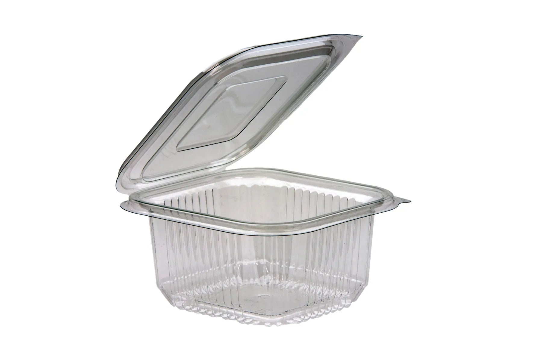 Salad Container Square Hinged 375Ml