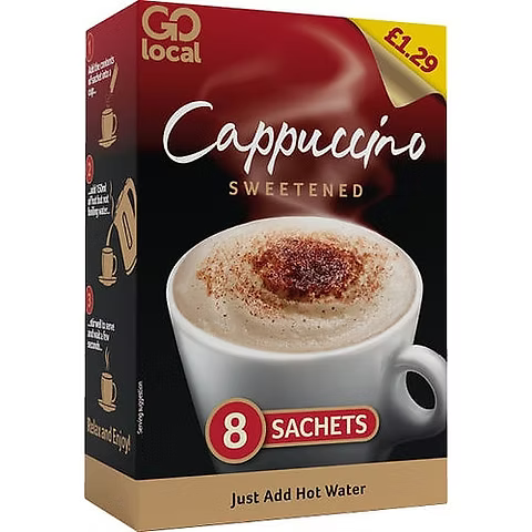 8 X Go Local Cappuccino 8 Pack - 8Pk