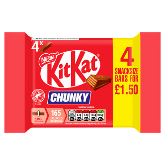 24 x Kit Kat Chunky Milk 4pk - 32GM