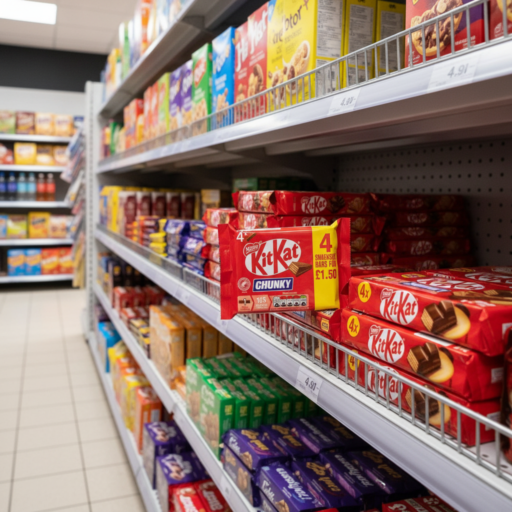 24 x Kit Kat Chunky Milk 4pk - 32GM