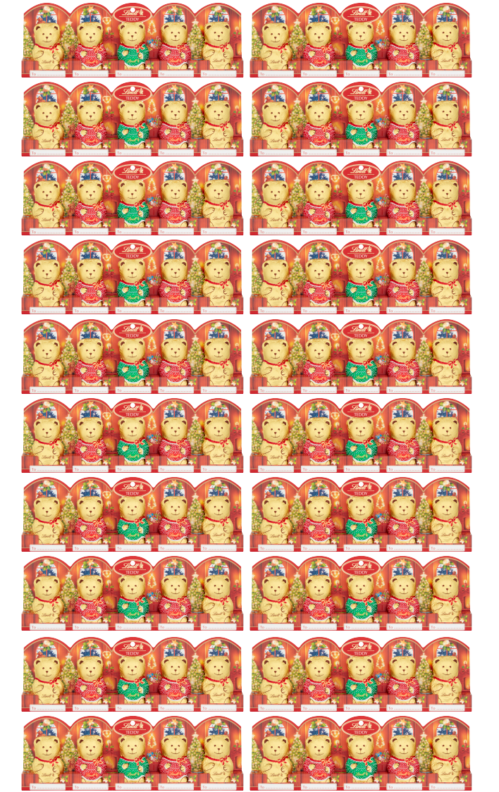 20 x Lindt Mini Jumper 5 Pack - 50GM