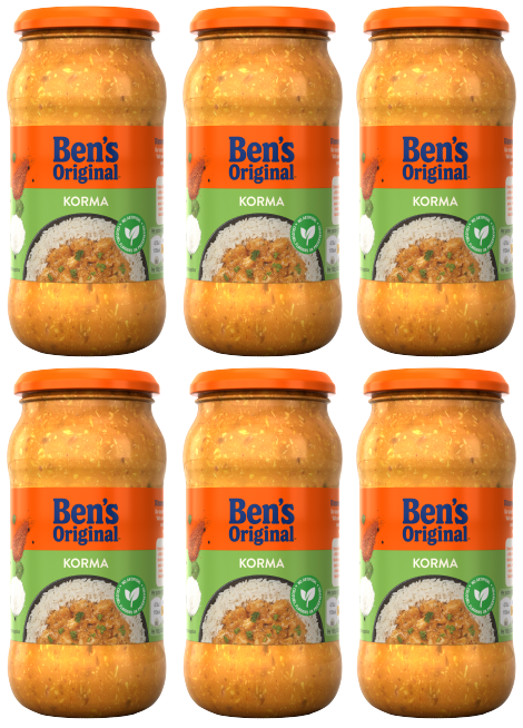 6 x Ben's Original Korma Sauce 450G