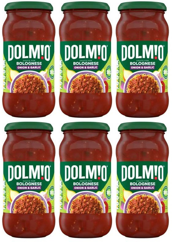 6 x Dolmio Bolognese Onion & Garlic - 450G