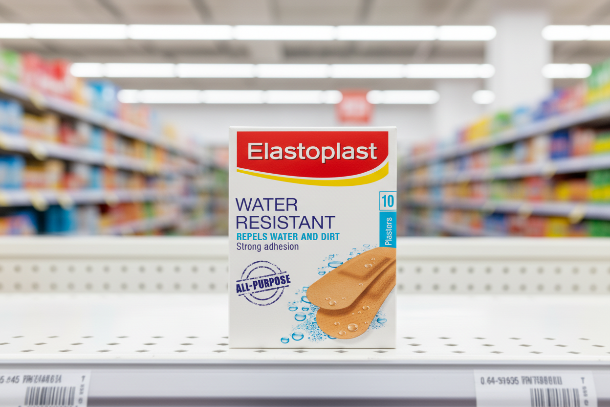 10 x Elastoplast Water Resist Plasters 10 Pack