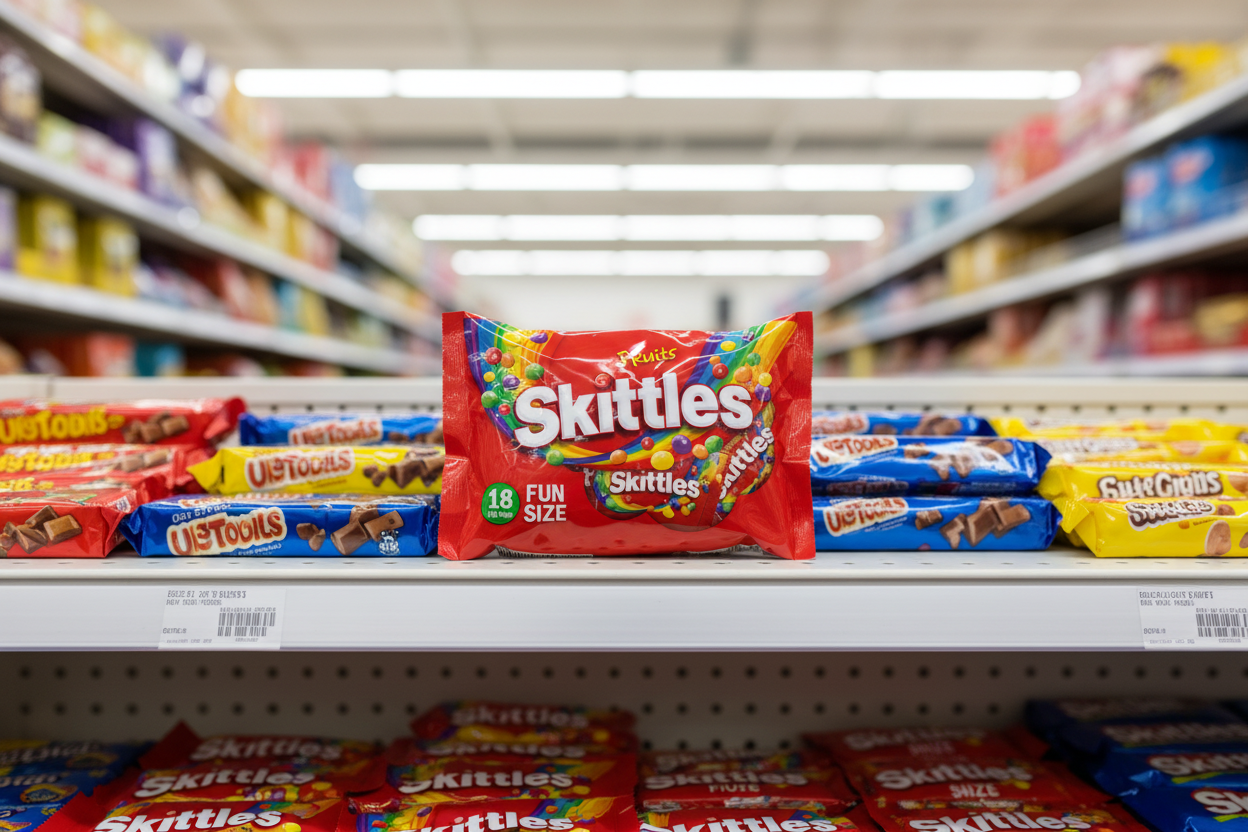 9 x Skittles Fruit Funsize (18 Bags) - 324Gm