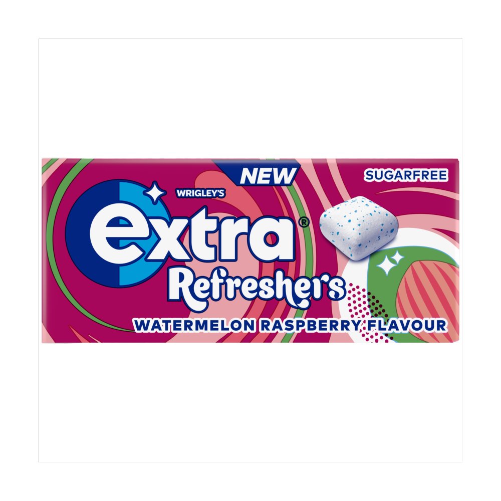 16 x Extra Refreshers Watermelon Raspberry Gum Handy Box 7pcs - 7 PIECE