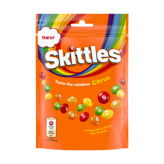 15 x Skittles Citrus Pouch Bag - 136G