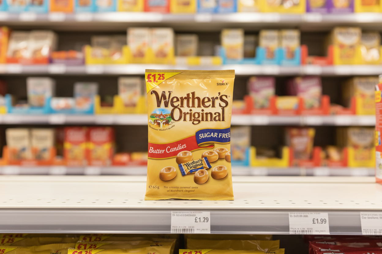 12 x Werthers Butter Candy Sf Bag - 65Gm