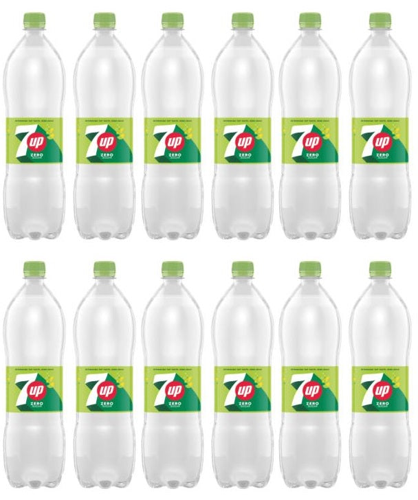 12 x 7Up Zero Sugar 1.25 Litres