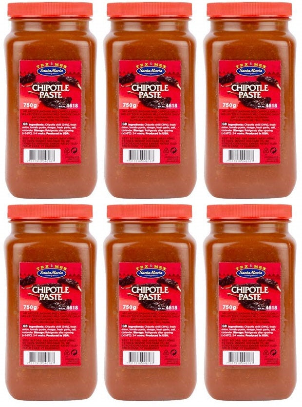 6 x Santa Maria Tex Mex Chipotle Paste 750G