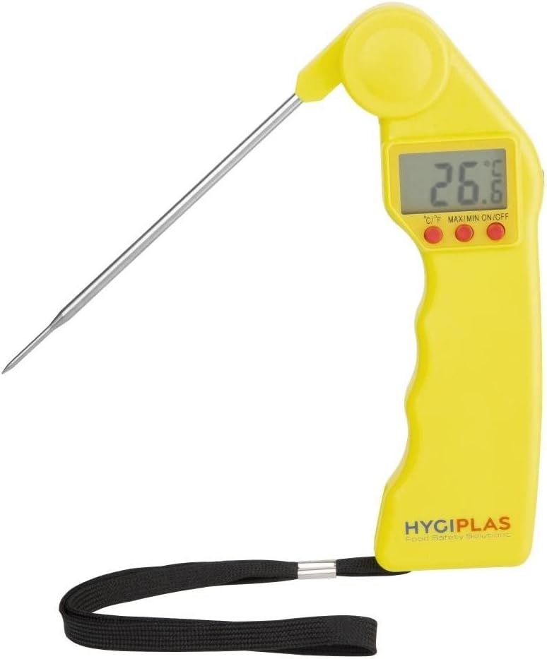 Hypiglas Easy Temp Thermometer Yellow Cooked Meat