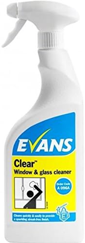6 x Evans Clear Glass Cleaner