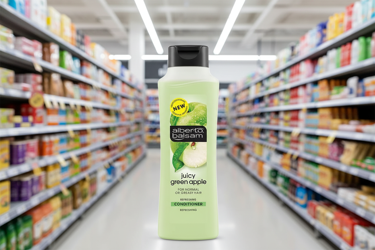 6 x Alberto Balsam Juicy Green Apple Conditioner 350Ml