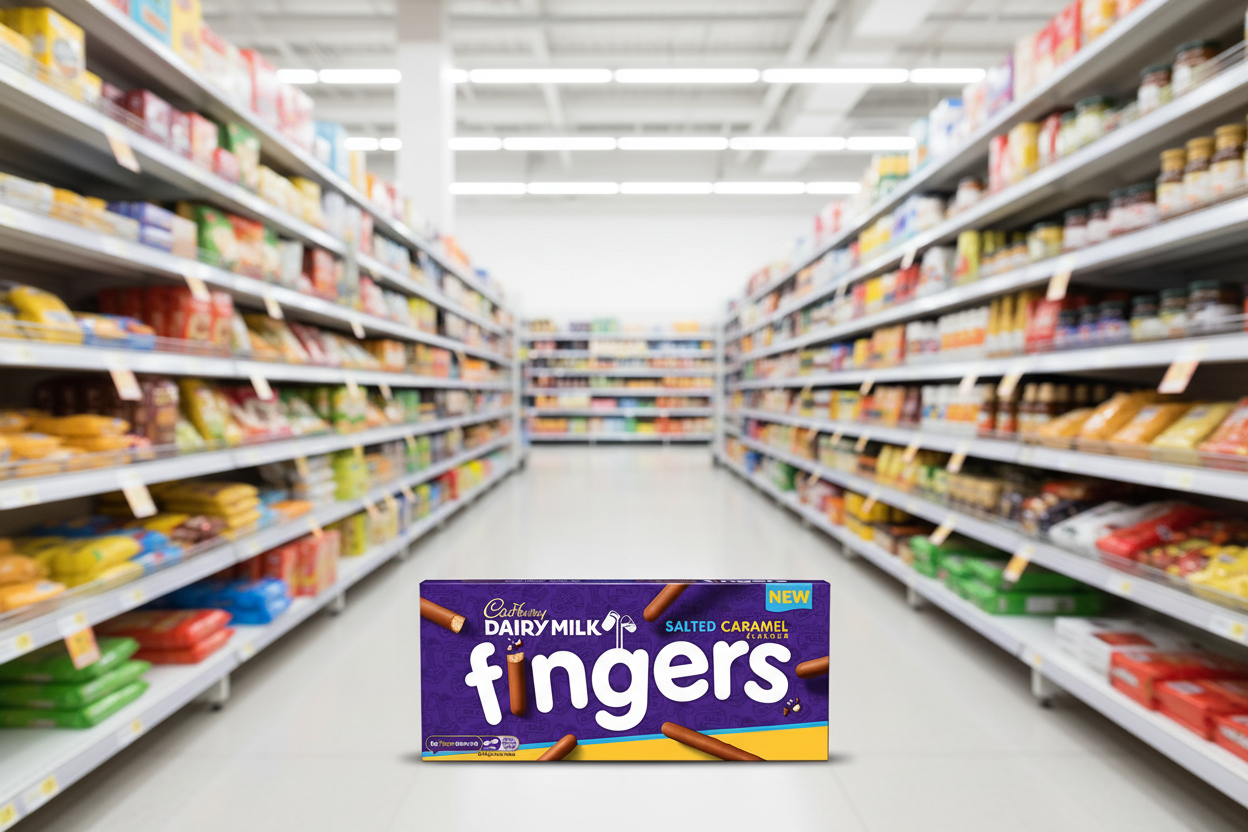 20 x Cadbury Dairy Milk Fingers Salted Caramel Flavour 114G