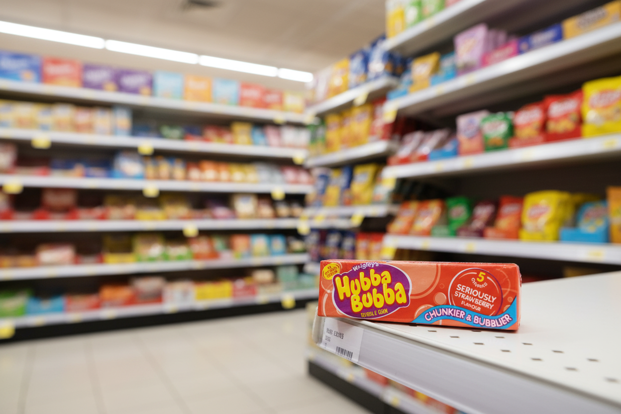 20 x Hubba Bubba Strawberry Big Bubble G 5 Pce