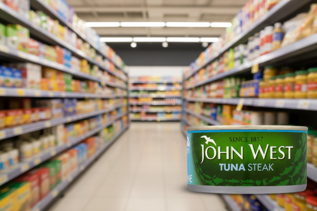 12 x John West Tuna Steak In Brine 160G