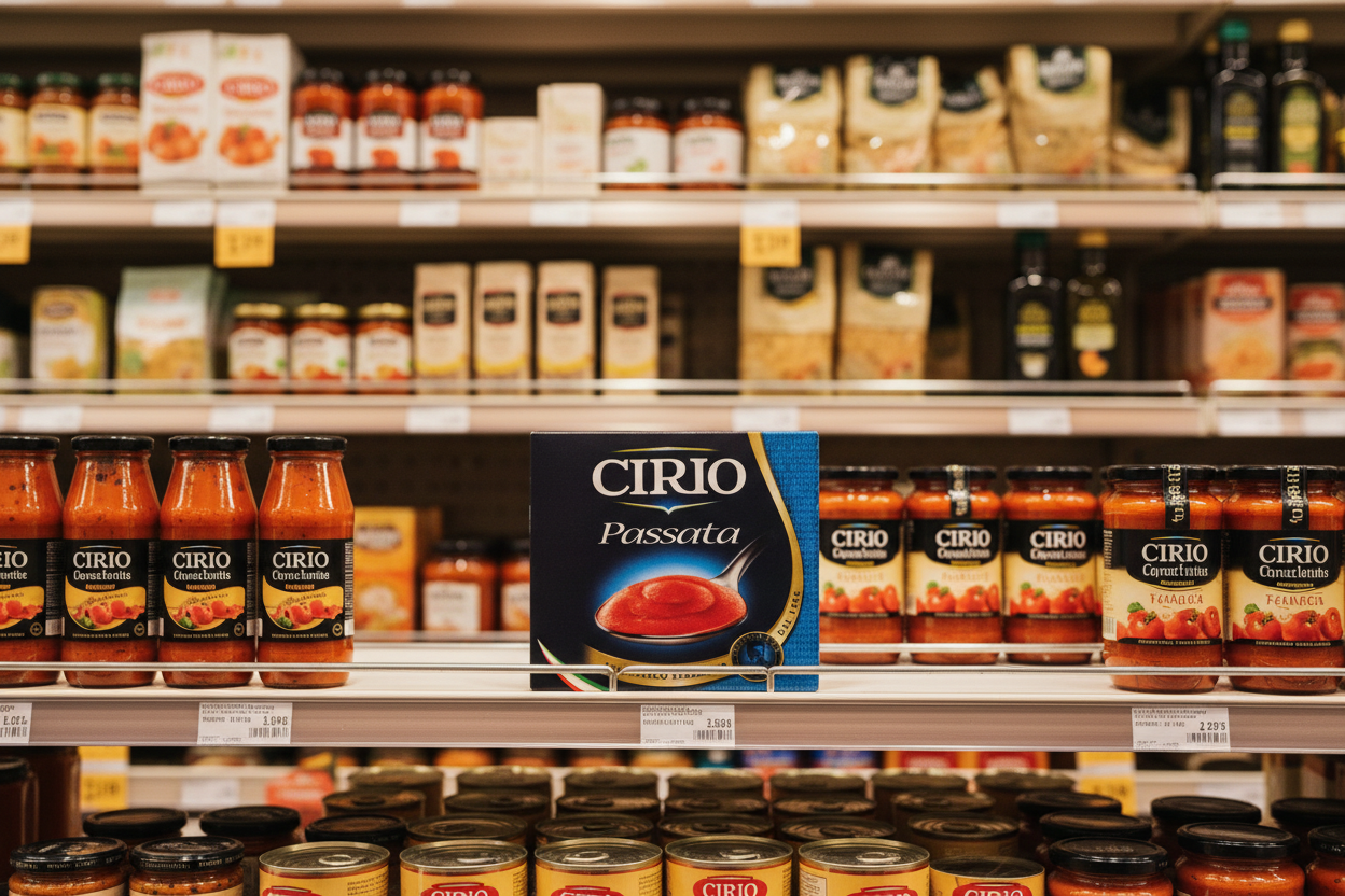12 x Cirio Passata Sieved Tomatoes 500G