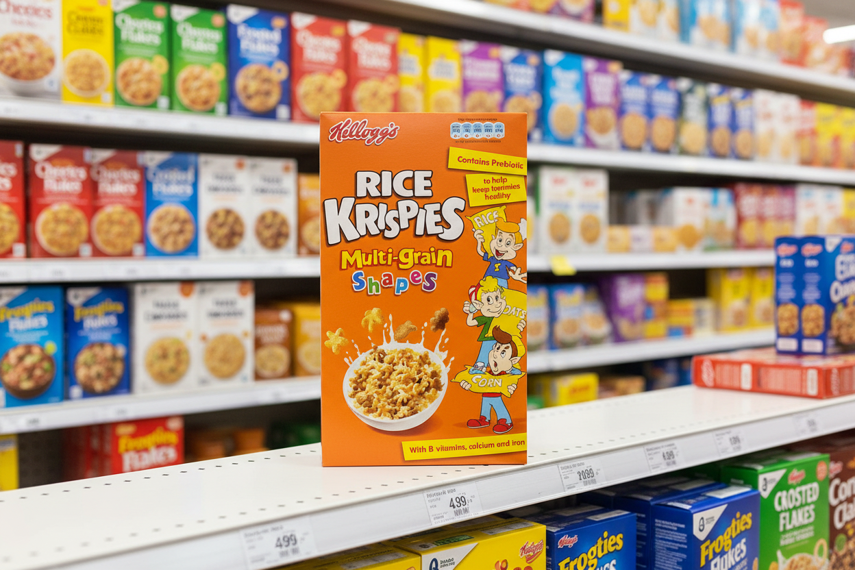 8 x Kellogg's Rice Krispies Multigrain Shapes 350G