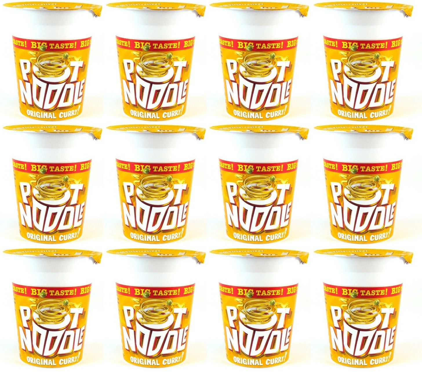 12 x Pot Noodle Standard Pot Original Curry 90 G