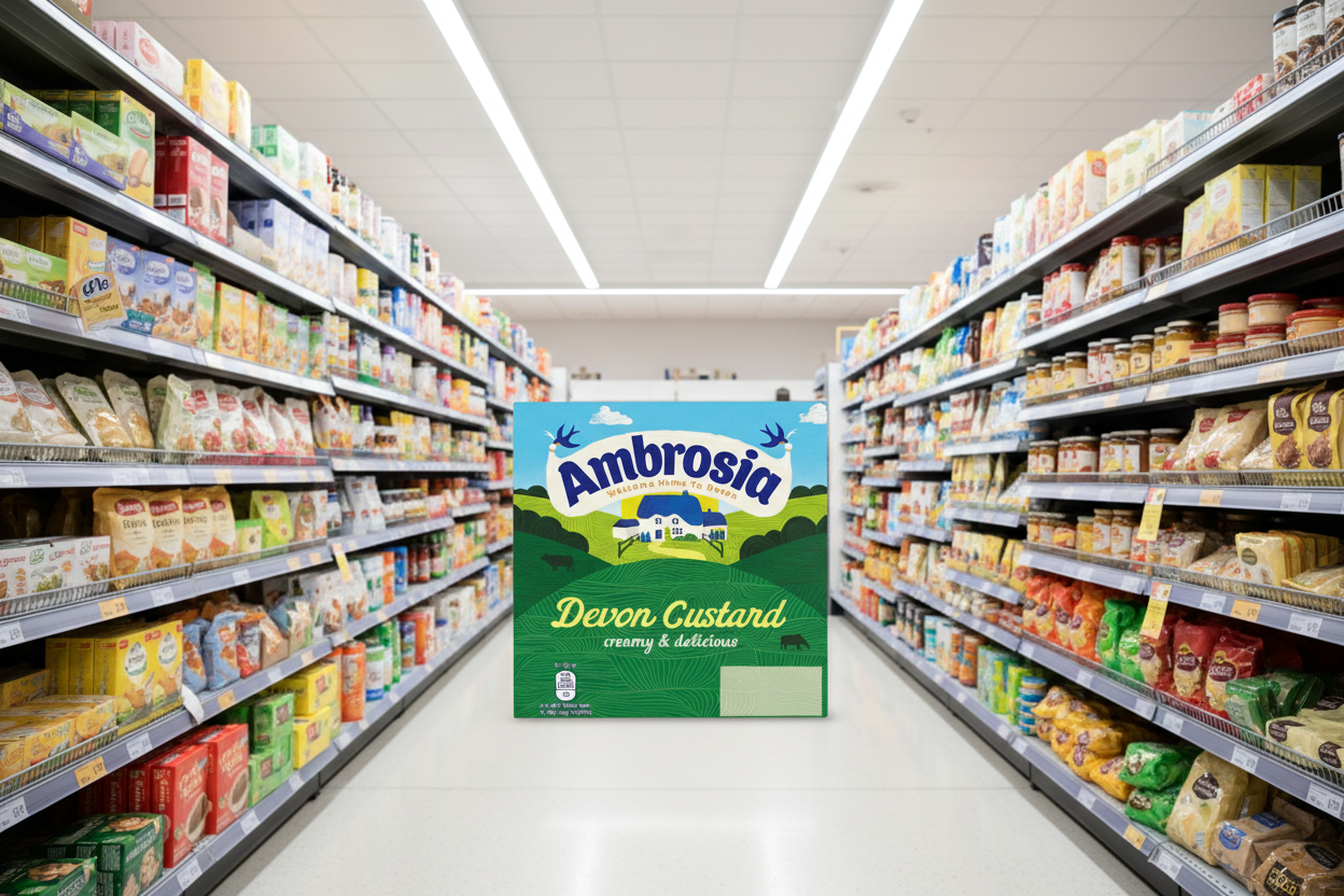 3 x Ambrosia Devon Custard 4 X 125G (500G)