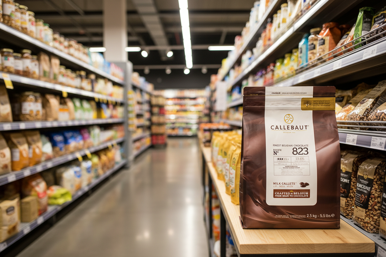 8 x Callebaut Finest Belgian Chocolate Milk Callets 2.5Kg