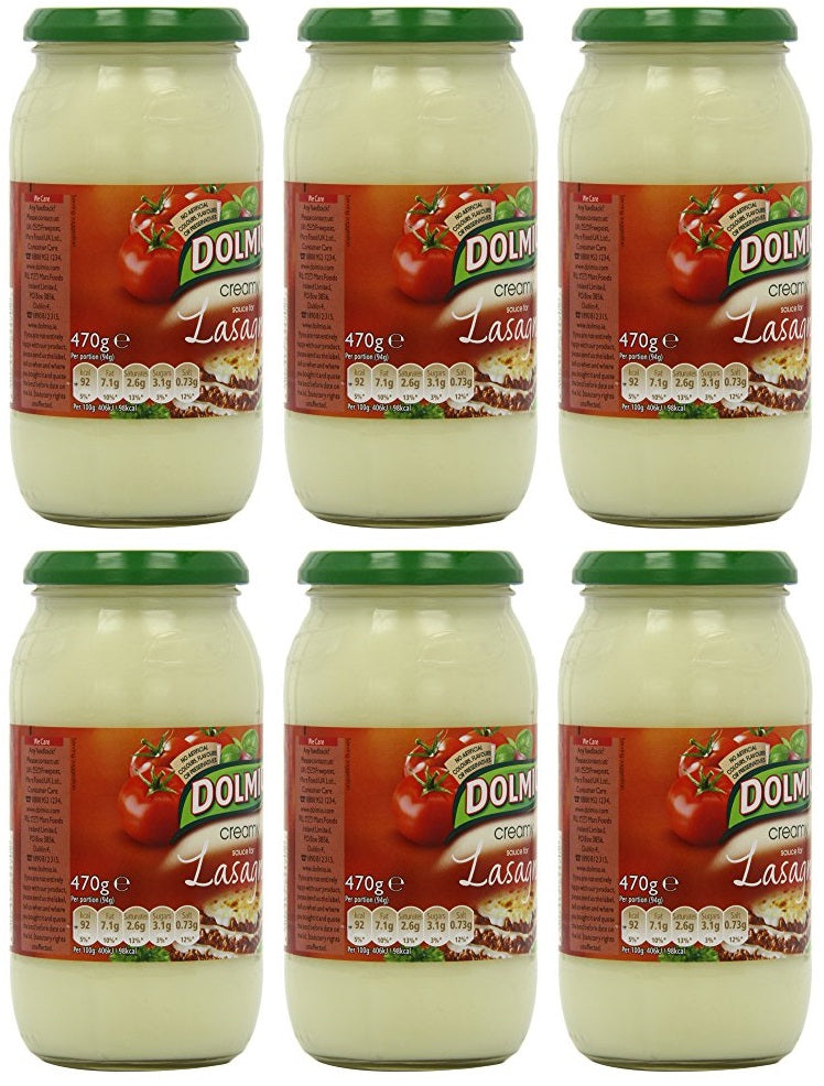 6 x Dolmio Lasagne Creamy White Sauce 470G