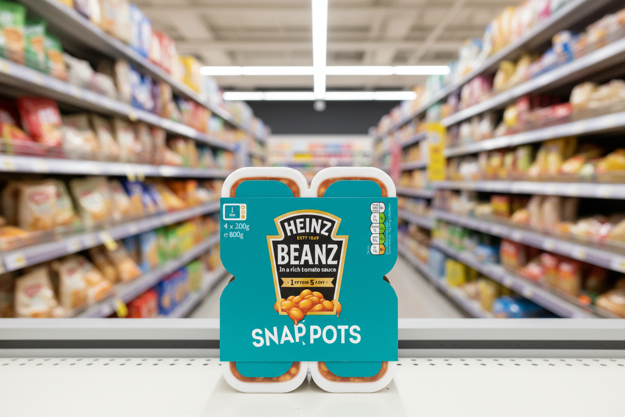 6 x Heinz Baked Beanz Snap Pots 4 X 200G